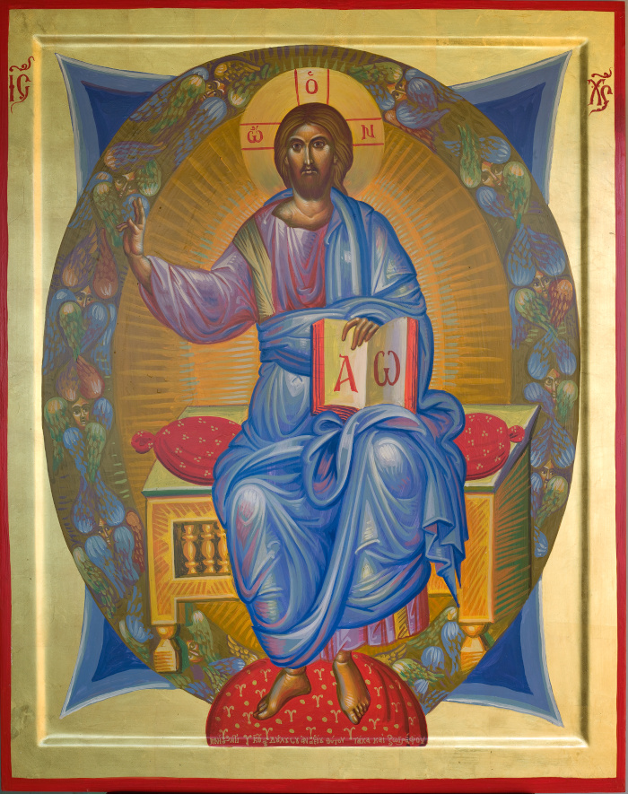 "Jesus Christ", egg tempera on board, Stamatis Skliris, 2012